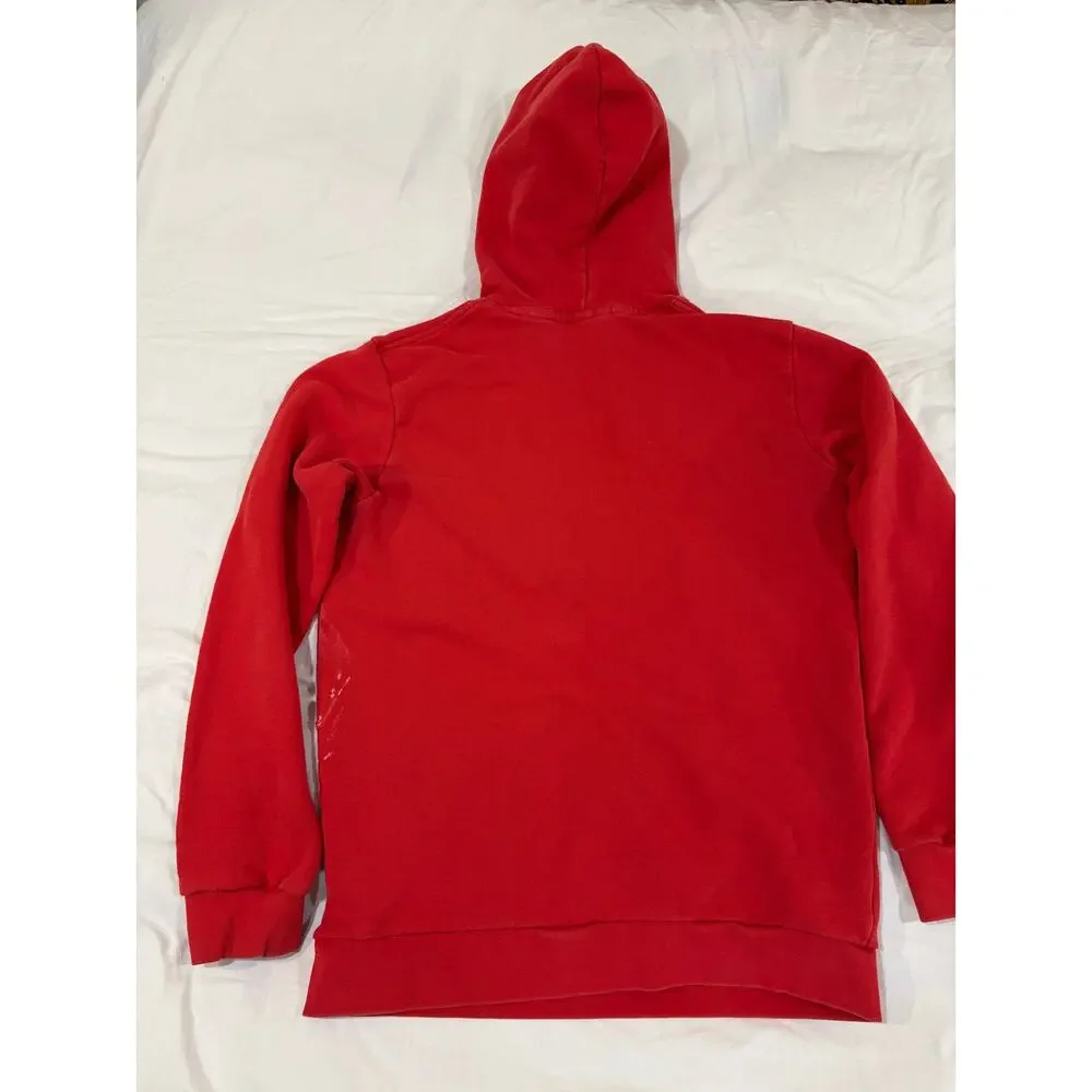 Adidas Red Pullover Hoodie Size Small